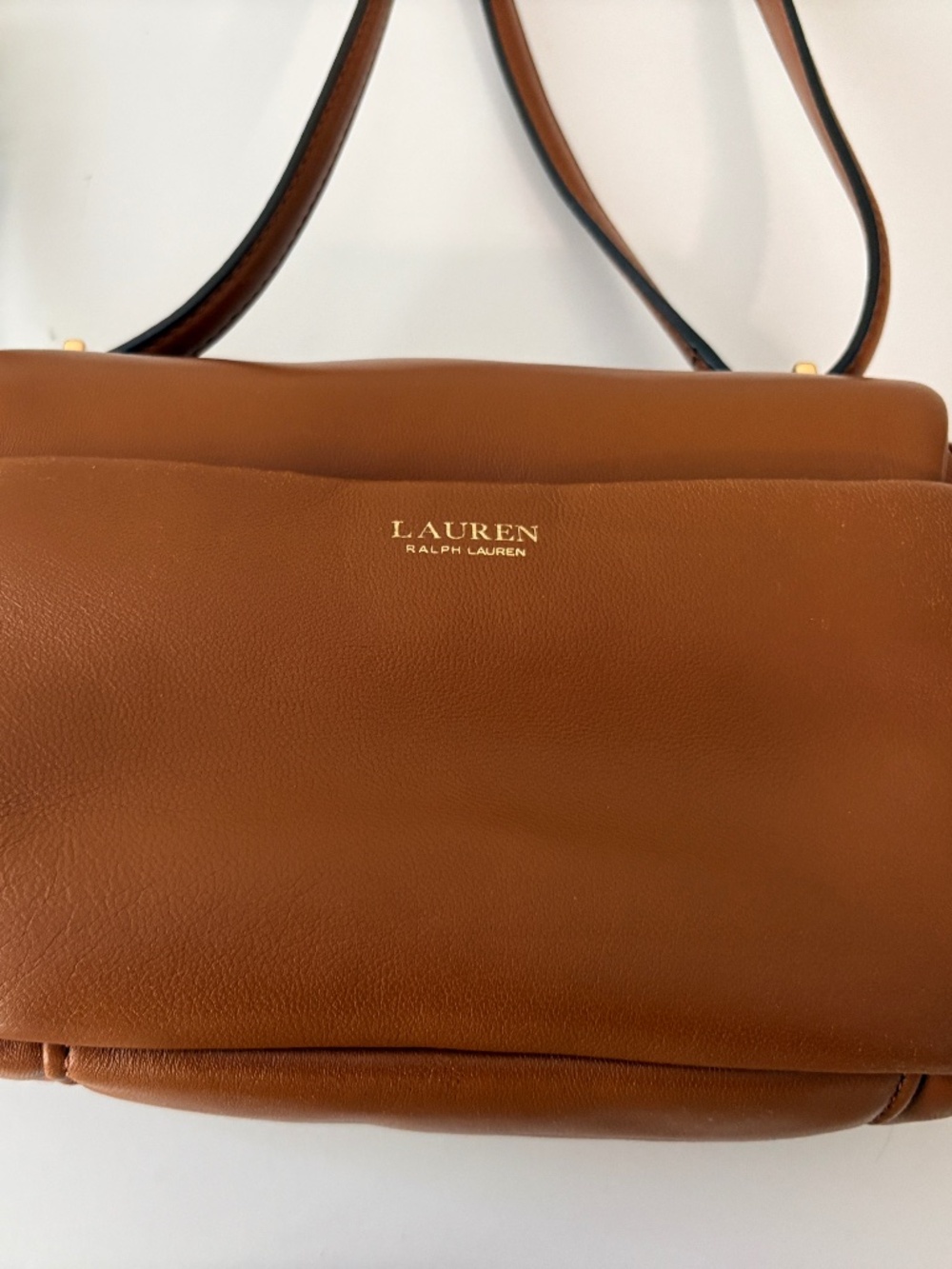 Lauren Ralph Lauren Sophee Soft Leather Pillow Flap Crossbody Bag - Picture 2 of 8